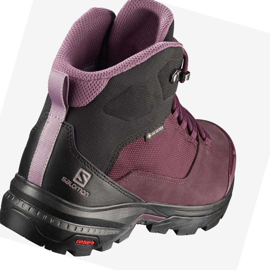 Salomon WoOUTWARD GORE-TEX Túracipő Női Piros | HU 2788SGL